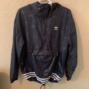 Adidas navy windbreaker